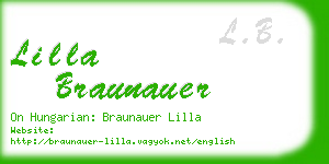 lilla braunauer business card